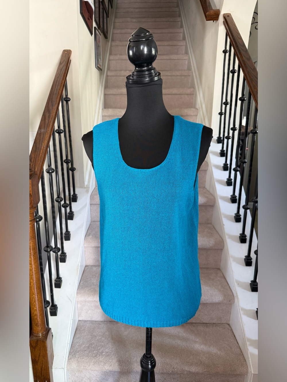 Josephine Chaus Bright Teal Knit Tank